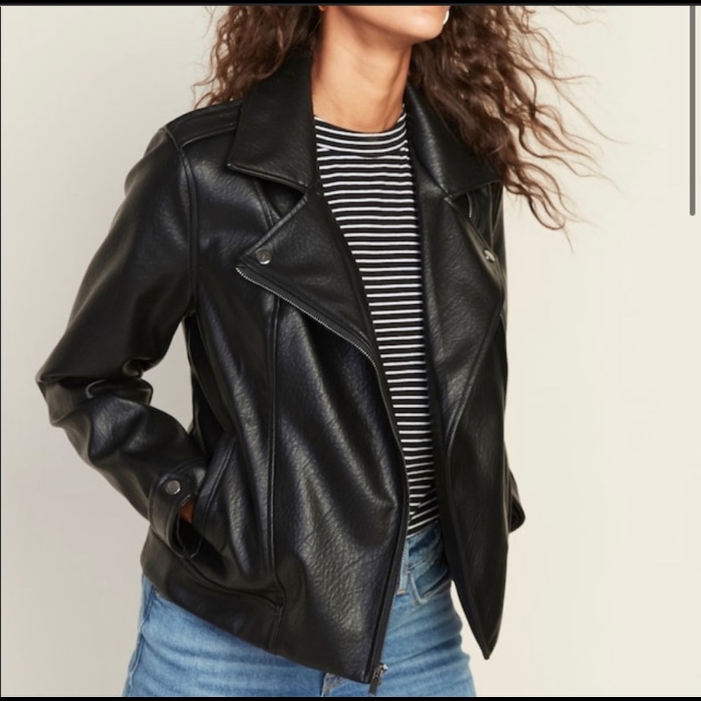 Old Navy moto leather jacket